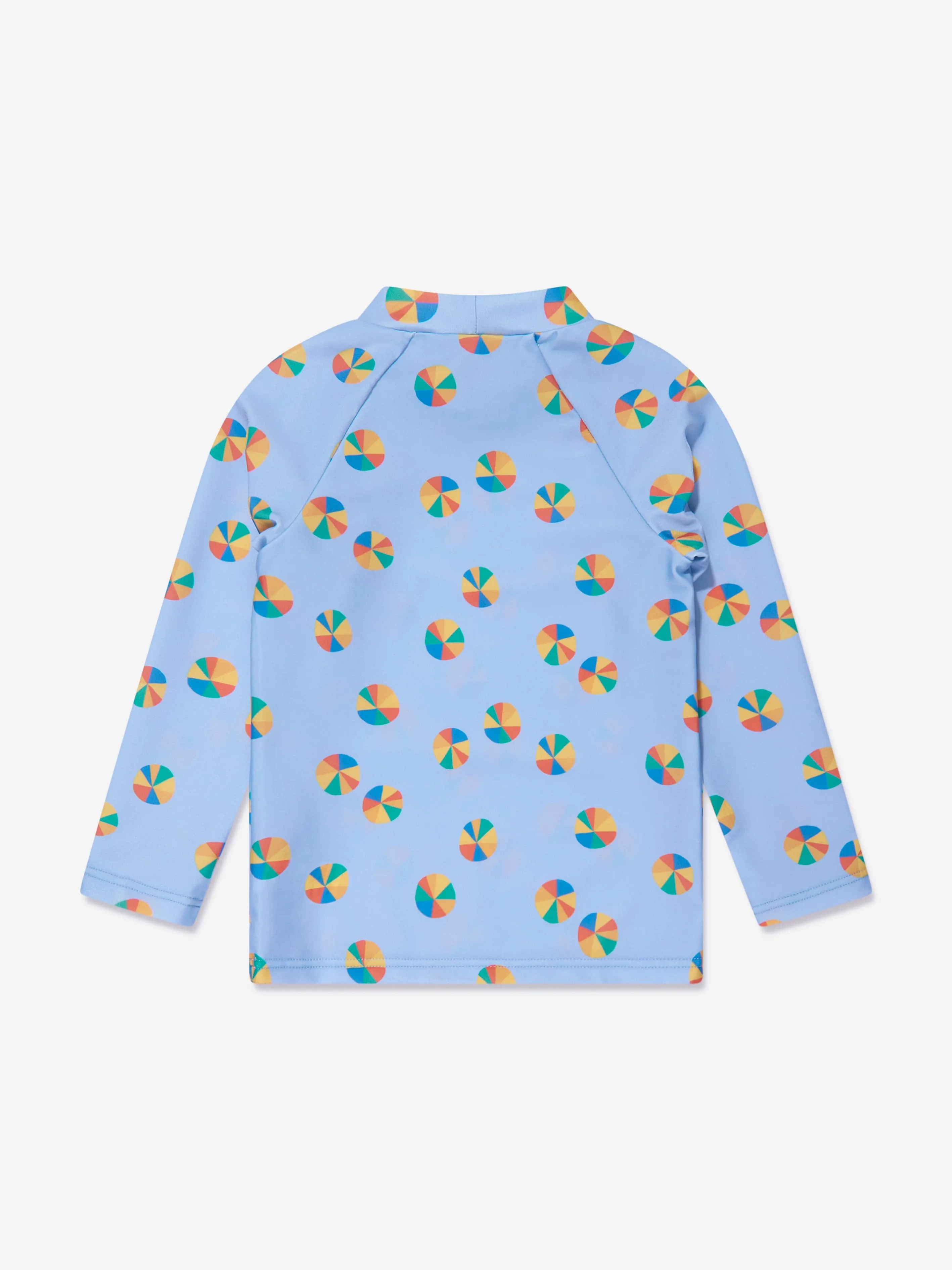 The Bonnie Mob Girls Beach Ball UV Rash Top in Blau