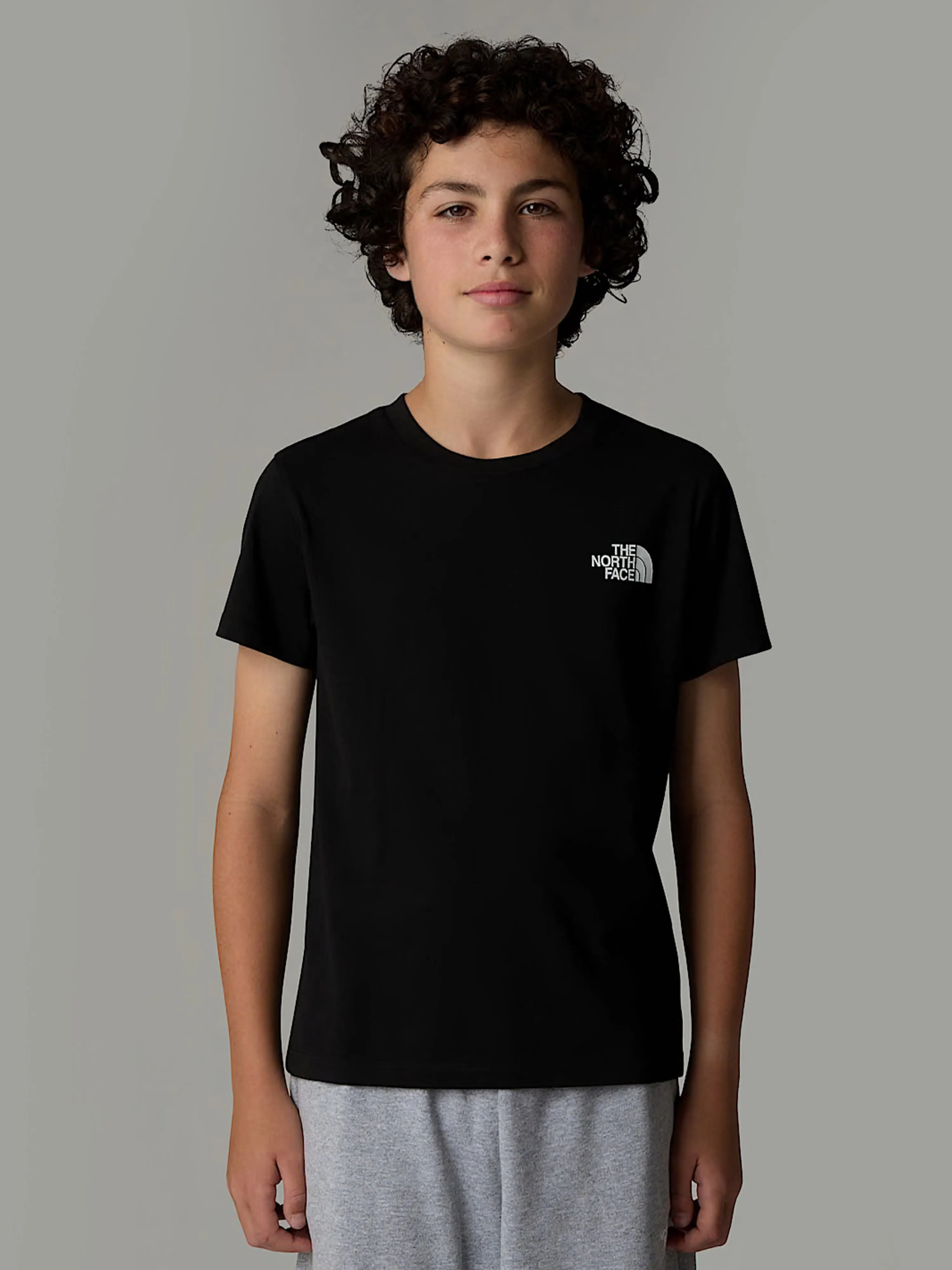 The North Face Jungen Einfaches Kuppel T-Shirt in Schwarz