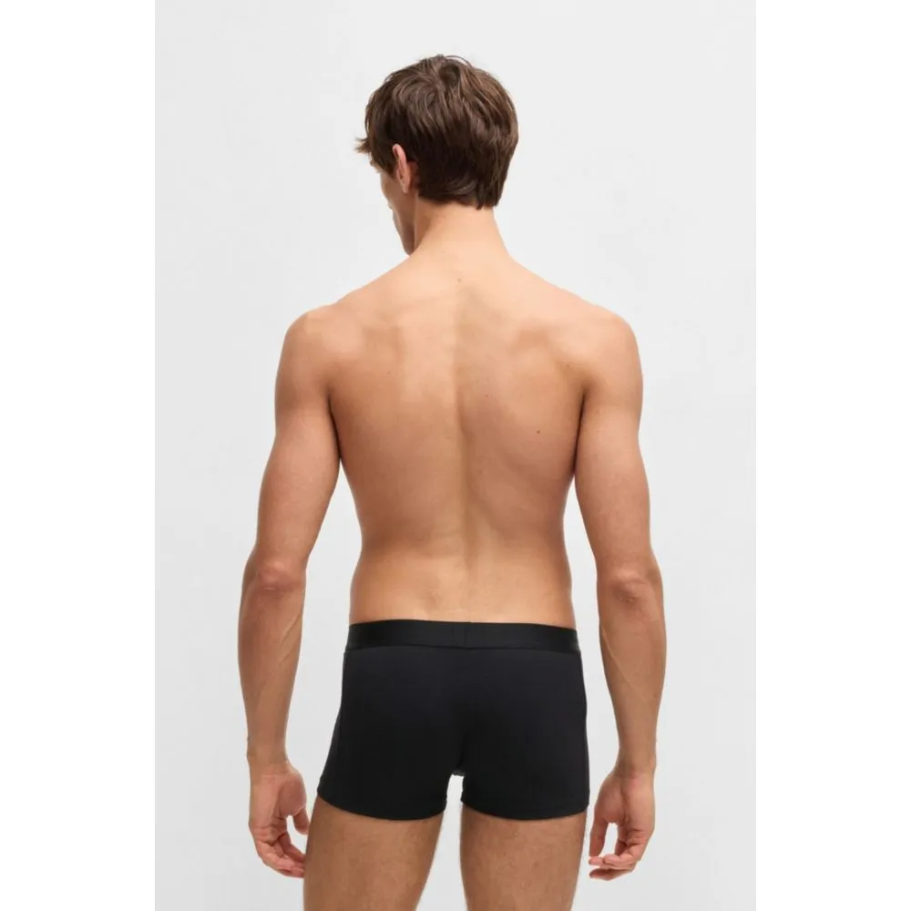 Dreierpack Stretch-Baumwoll-Boxershorts mit Logo-Bund