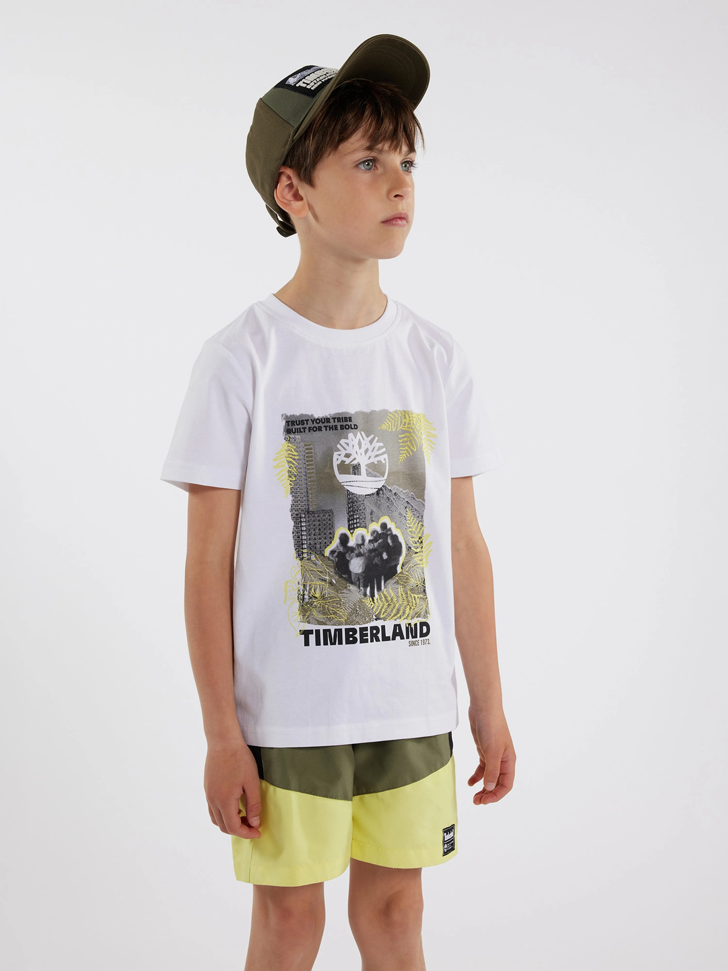 Timberland Jungen Quick-Dry Badeshorts in Grün