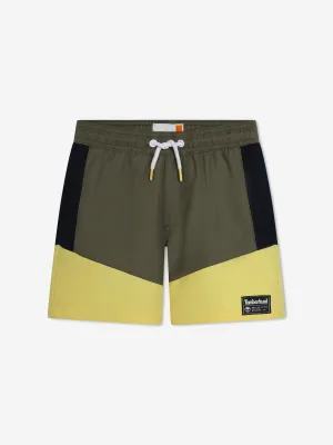 Timberland Jungen Quick-Dry Badeshorts in Grün