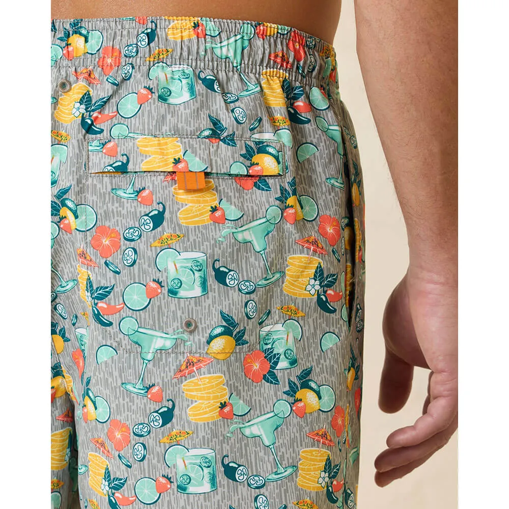 Tommy Bahama 6-Zoll Naples Tales Of A Cocktail Badeshorts - Betongrau Herren Tommy Bahama
