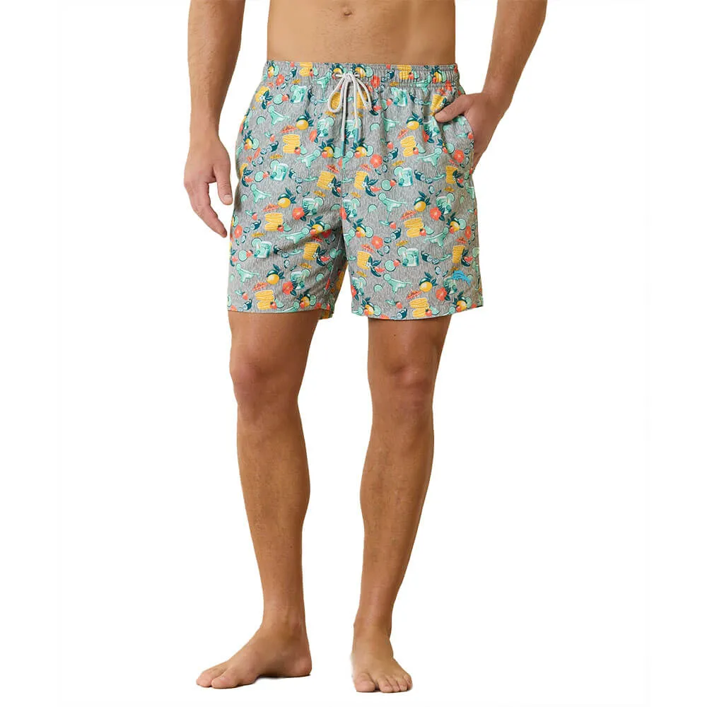Tommy Bahama 6-Zoll Naples Tales Of A Cocktail Badeshorts - Betongrau Herren Tommy Bahama