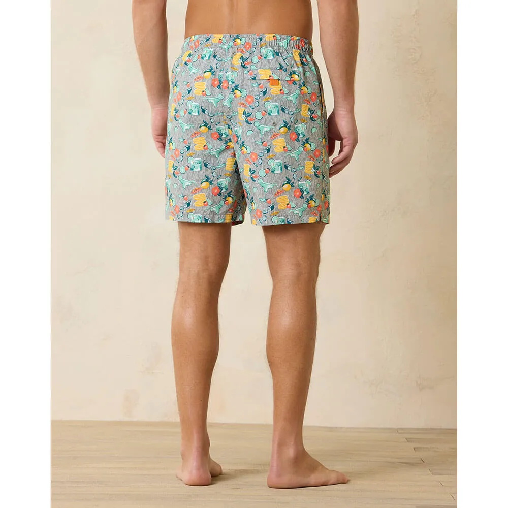 Tommy Bahama 6-Zoll Naples Tales Of A Cocktail Badeshorts - Betongrau Herren Tommy Bahama