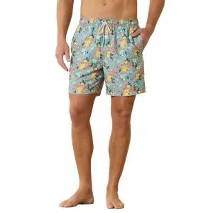 Tommy Bahama 6-Zoll Naples Tales Of A Cocktail Badeshorts - Betongrau Herren Tommy Bahama