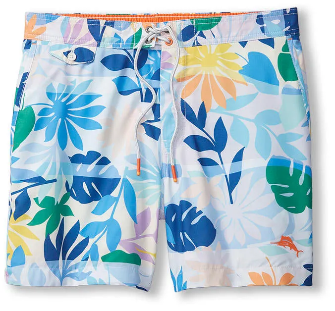 Tommy Bahama 6-Zoll Rialto Luau Oasis Badeshorts - Hellblau Herren Tommy Bahama