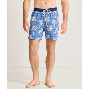 Tommy Bahama Herren 6-Zoll Naples Gingham Palms Badehose - Königsblau Herren Tommy Bahama