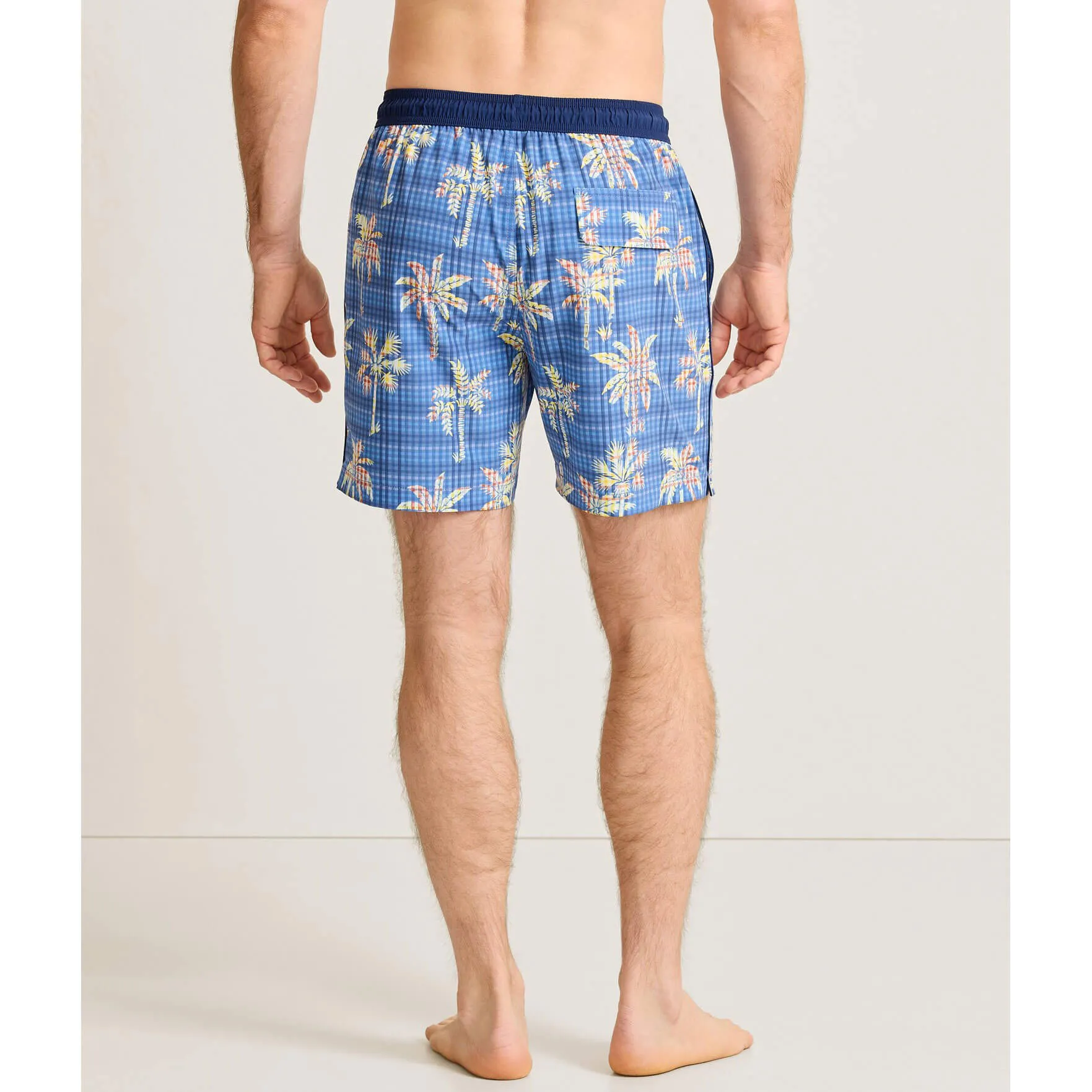 Tommy Bahama Herren 6-Zoll Naples Gingham Palms Badehose - Königsblau Herren Tommy Bahama