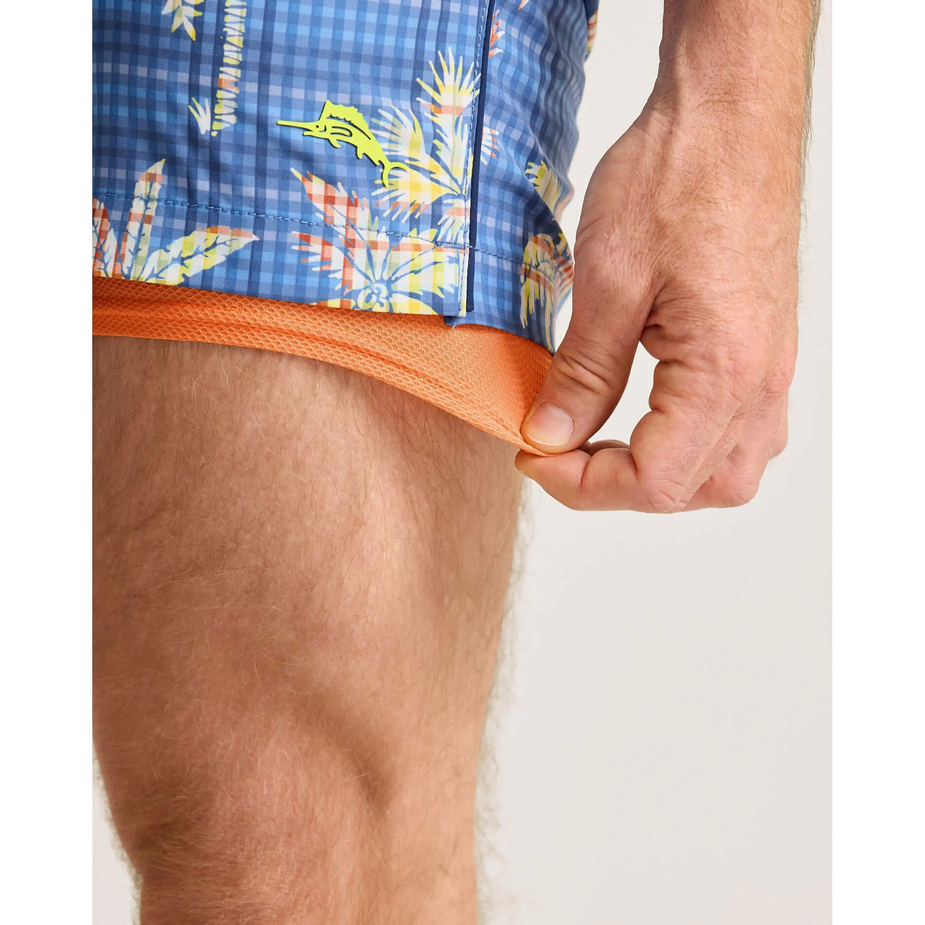 Tommy Bahama Herren 6-Zoll Naples Gingham Palms Badehose - Königsblau Herren Tommy Bahama
