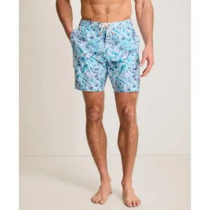 Tommy Bahama Herren Badehose mit 8-Zoll Länge - Baja Frond Escape - Urlaubsblau