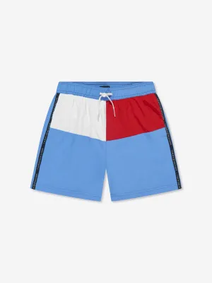 Tommy Hilfiger Jungen Medium Badehose mit Kordelzug in Blau