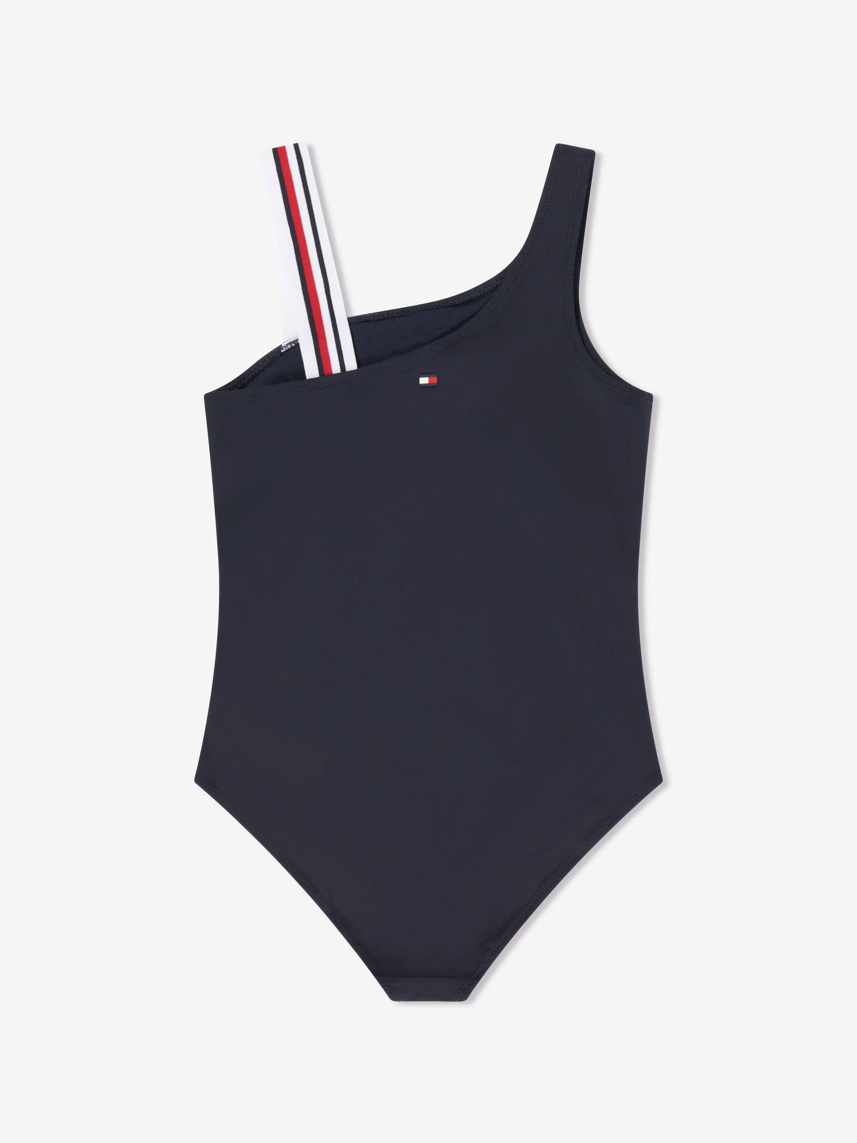 Tommy Hilfiger Mädchen Ein-Schulter Badeanzug in Marineblau