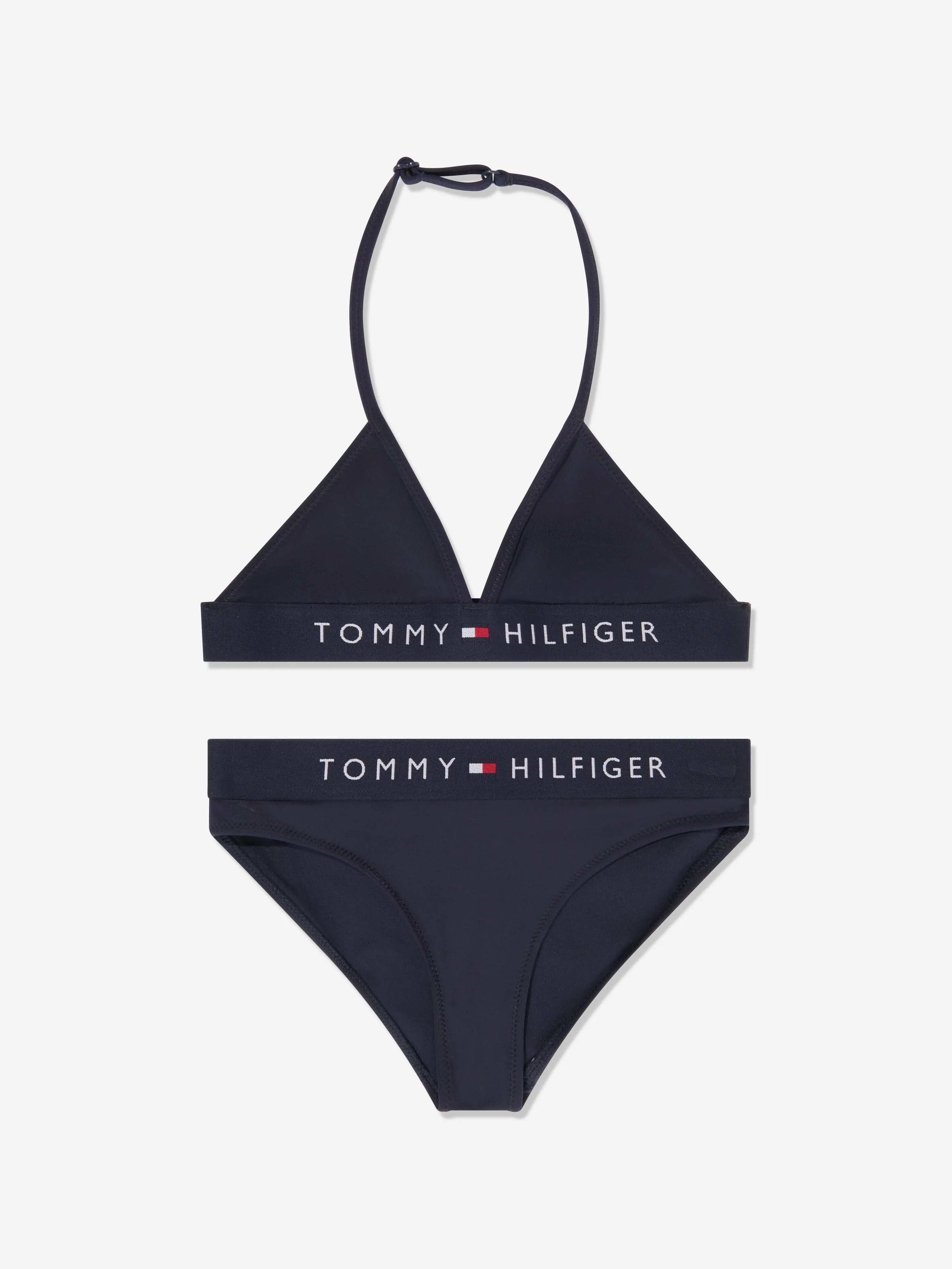 Tommy Hilfiger Mädchen Dreiecks-Bikini in Marineblau