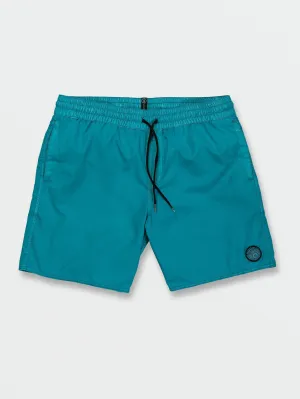 Volcom Center Badehose für Herren mit elastischem Bund in Elektrischem Blau von Volcom