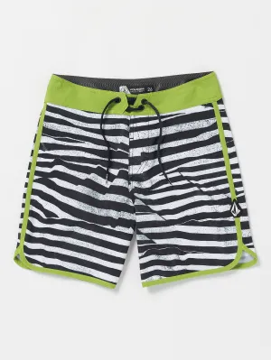 Volcom Funday Scallop Mod-Tech BoardBoys Shorts (Alter 8-14) Schwarz Volcom