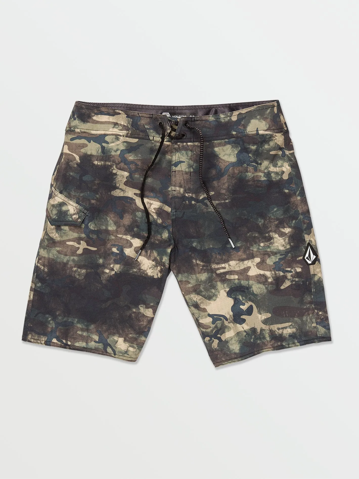 Volcom Lido Mod-Tech Badehose Unifarben Tarn Grün Volcom