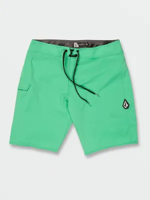 Volcom Lido Modellierte Badehose in Einfarbig Jungle Green von Volcom