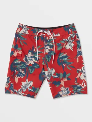 Volcom Manic BoardBoys Shorts (Alter 8-14) Chili Rot Volcom