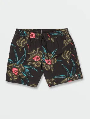 Volcom Polly Pack Badehose für Herren mit elastischer Taille Schwarz Kombination Volcom