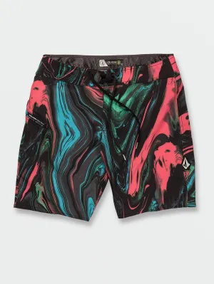 Volcom Psyche Marble Mod-Tech Badehose Schwarz Volcom