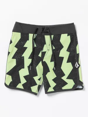 Volcom Wanderer Scallop Badehose Grüner Tee Volcom