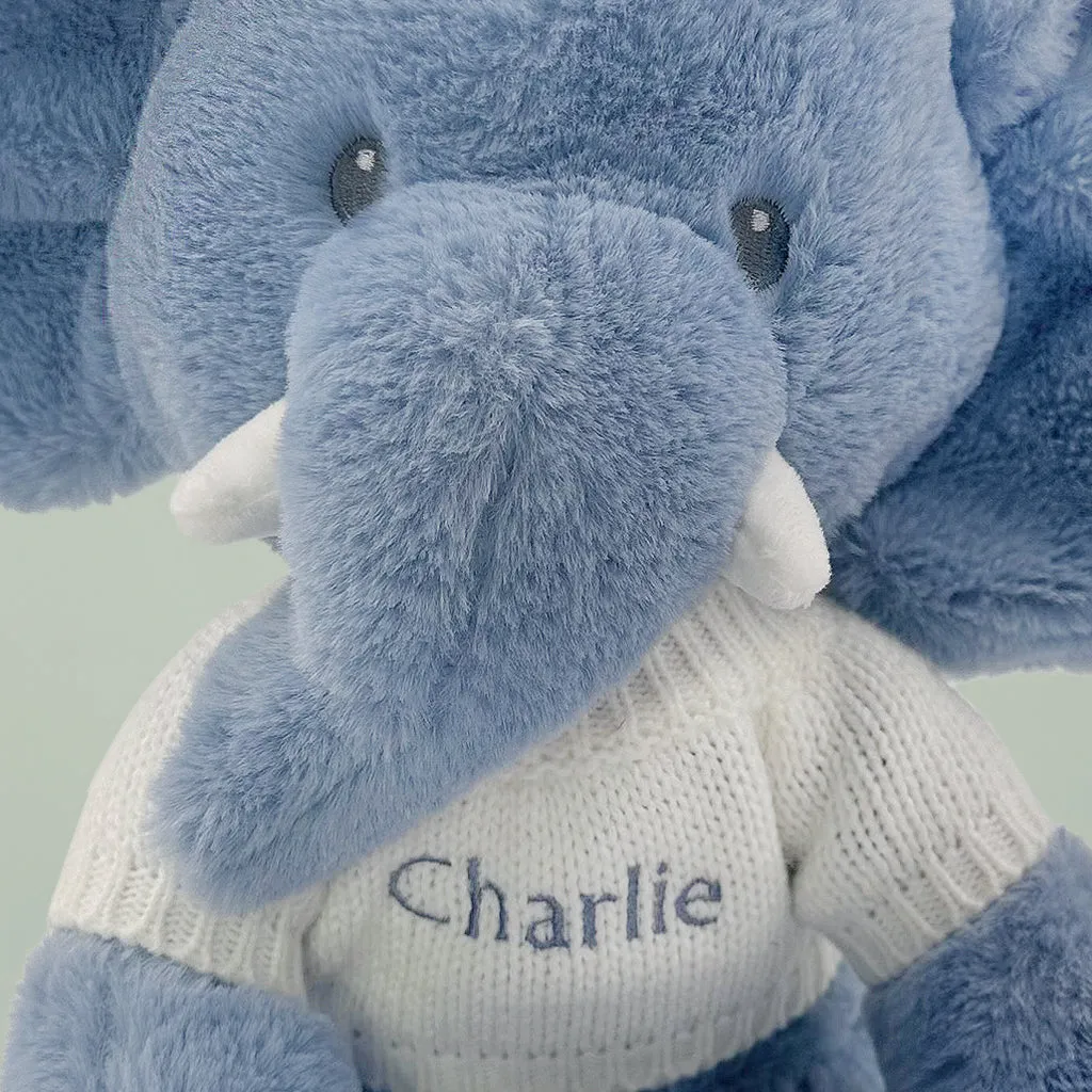 Willkommen bei The World Book mit personalisiertem Baby-Elefanten-Stofftier