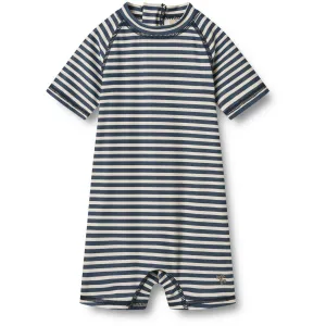 Weizen Blauer Streifen Badeanzug S/S Cas Weizen