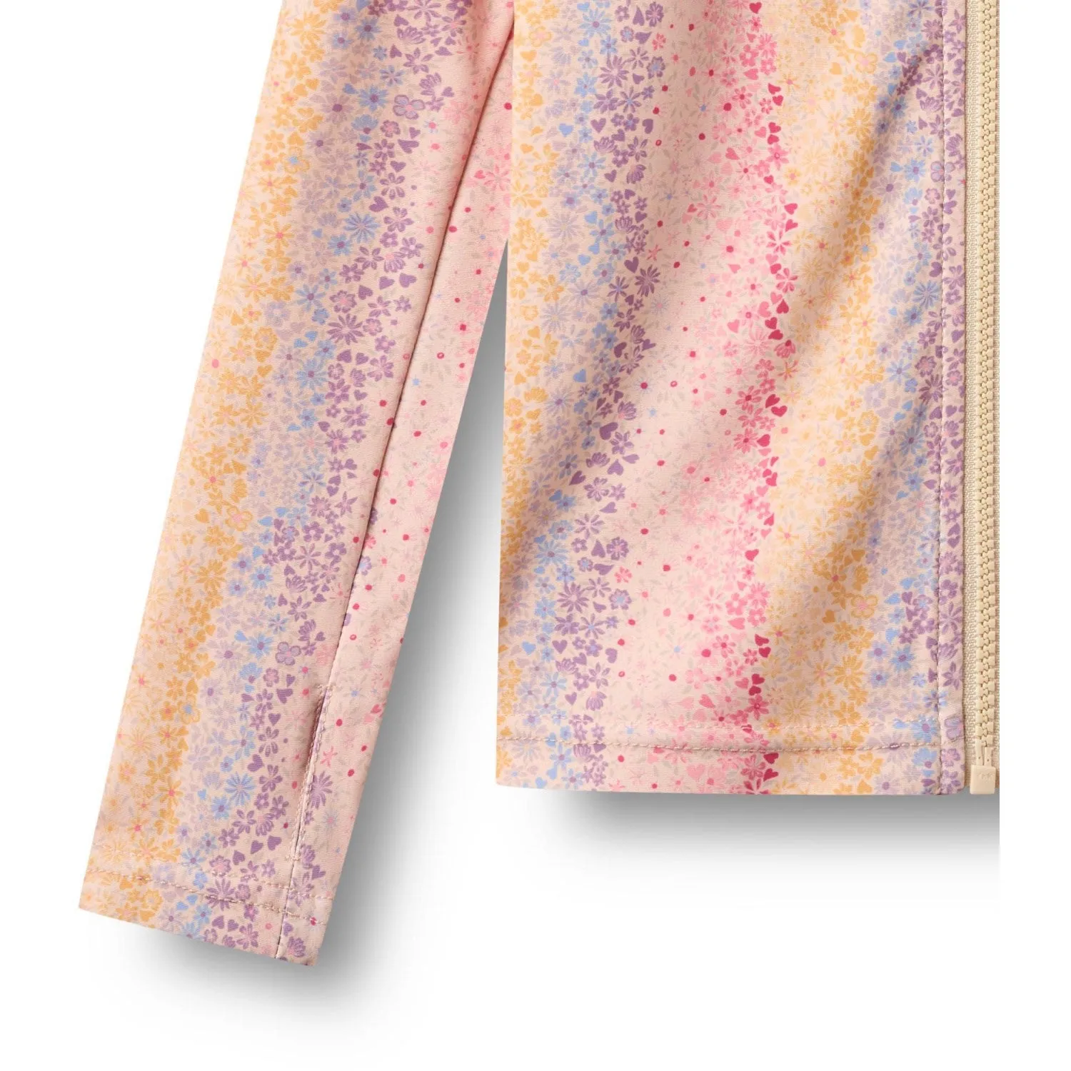 Weizen Multi Regenbogen Schwimm T-Shirt Langarm Reißverschluss Ada Weizen