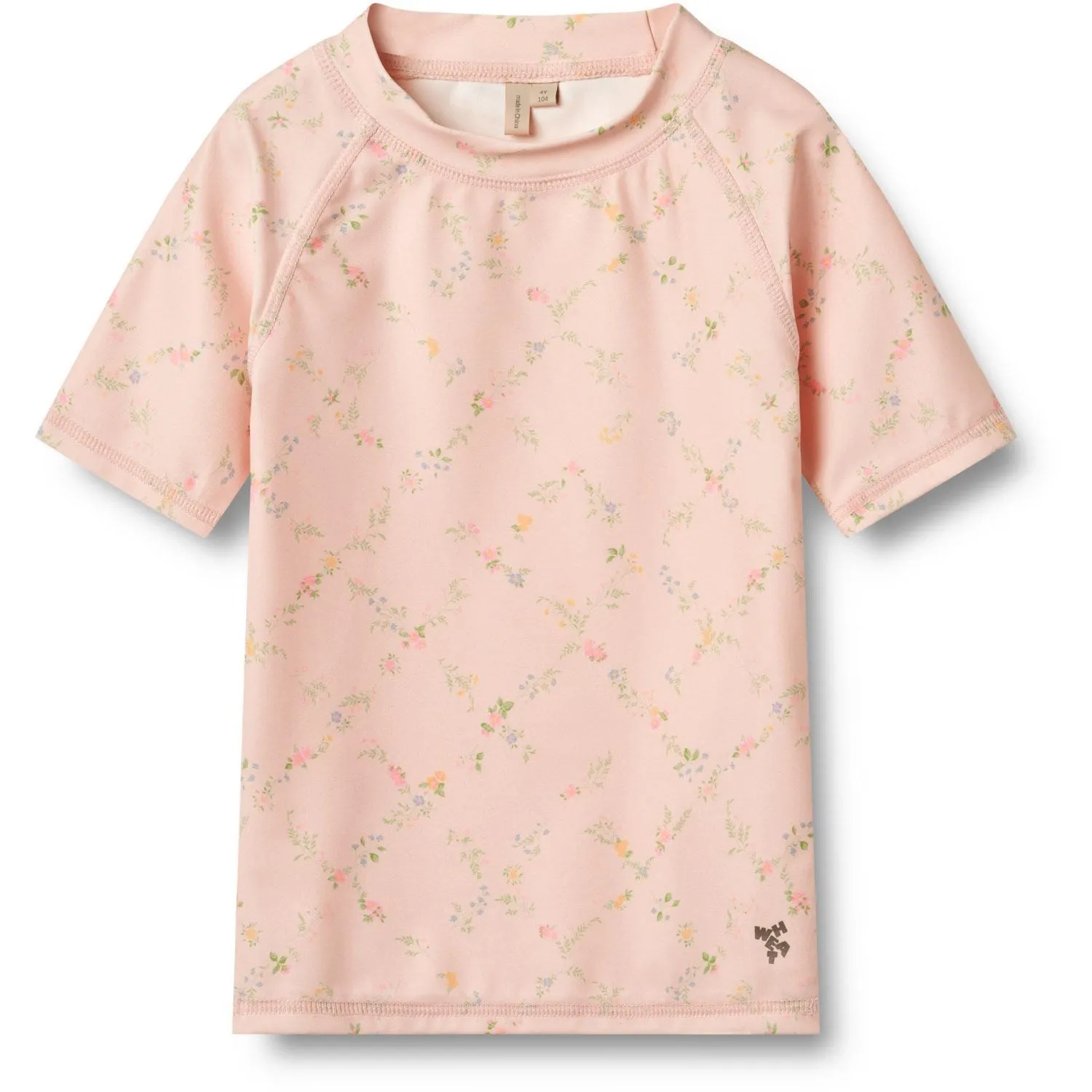Weizenpuder Geprüfte Blumen Schwimm T-Shirt S/S Jackie Weizen
