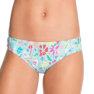Damen Hipster-Bikiniunterteil mit Blumenmuster, Blau