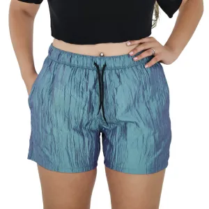 Damen-Rüschen-Nylon-Badeshorts, Mehrfarbig