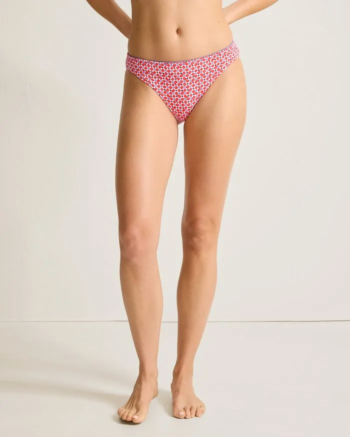 Damen Tommy Bahama Bademode Tommy Bahama Island Cays Fiori Umkehrbarer Hipster-Slip - Zitrus-Koralle