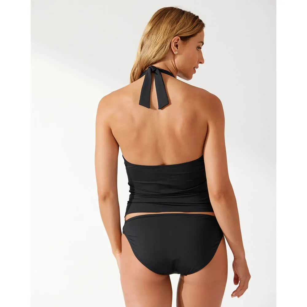 Damen Tommy Bahama Bademode Tommy Bahama Palm Modern Halter Tankini Top - Schwarz*