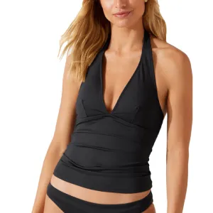 Damen Tommy Bahama Bademode Tommy Bahama Palm Modern Halter Tankini Top - Schwarz*