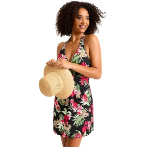 Damen Tommy Bahama Bademode Tommy Bahama Damen Lily Cat Träger-Spa-Kleid Badecover - Schwarz