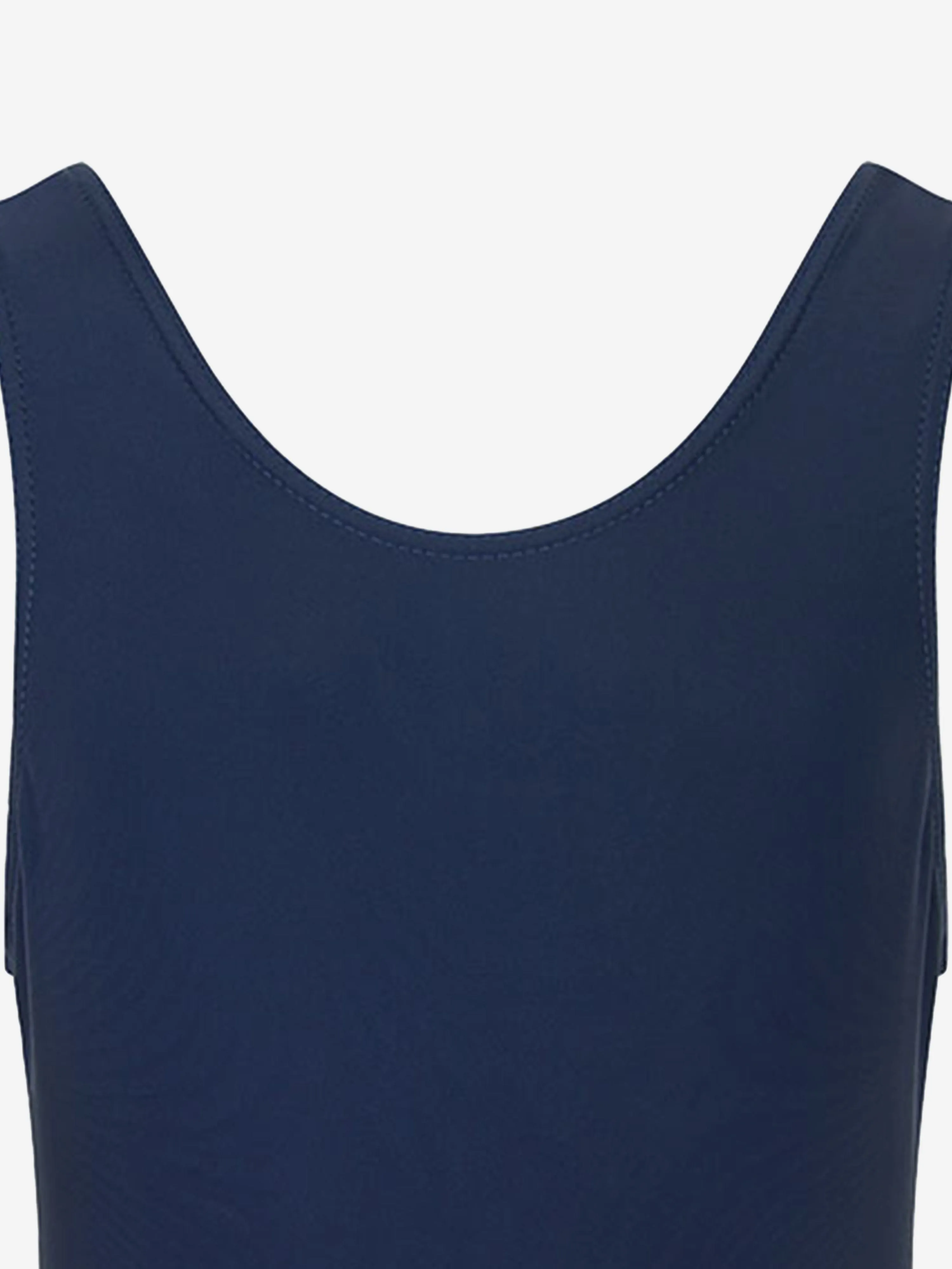 Zeco Girls School Elastan-Badeanzug in Marineblau