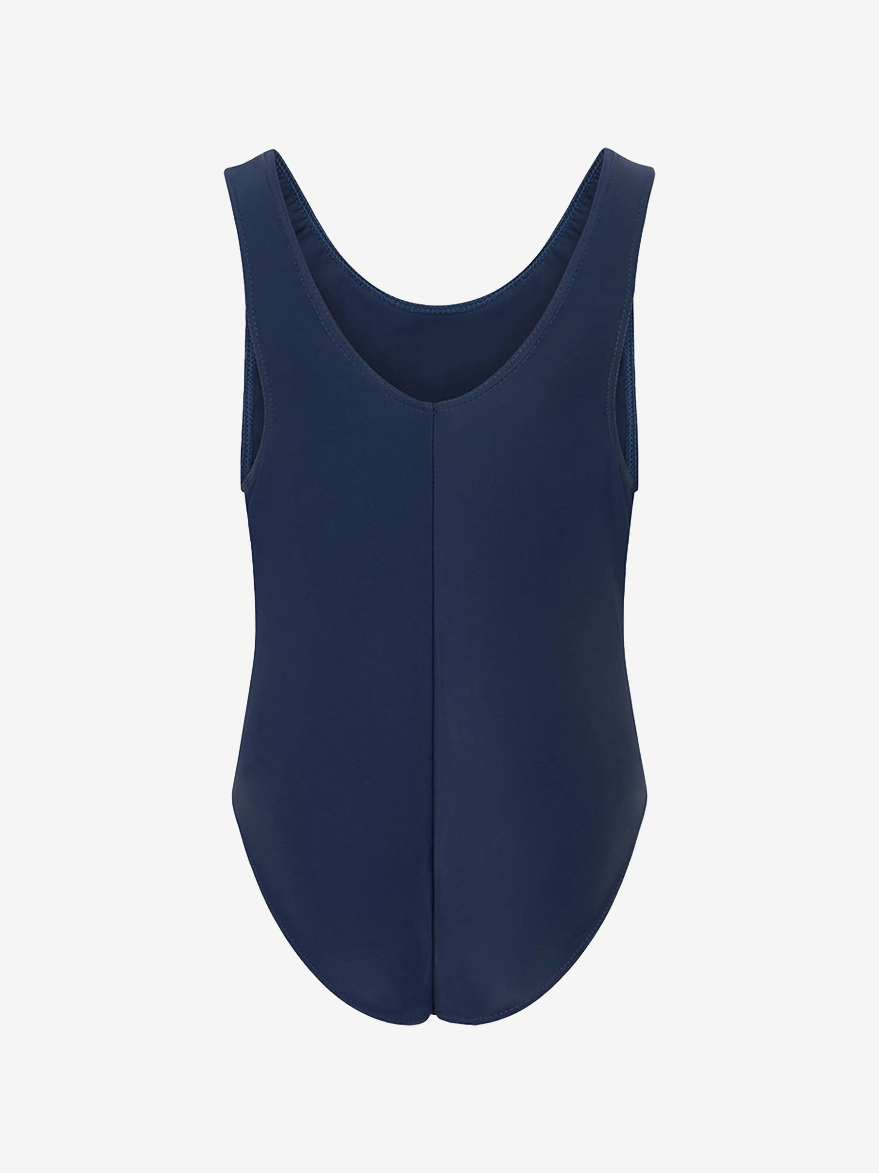 Zeco Girls School Elastan-Badeanzug in Marineblau