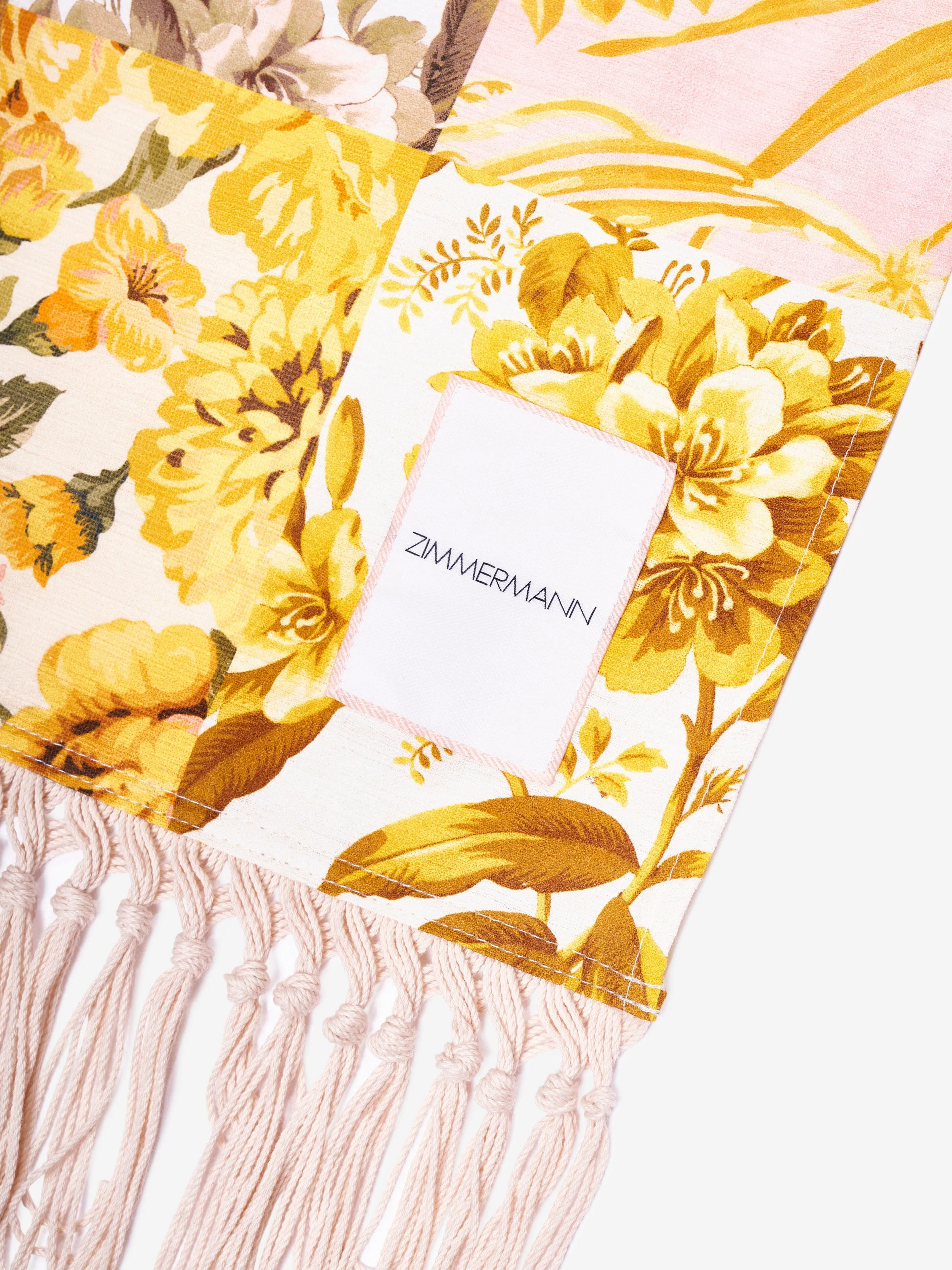 Zimmermann Mädchen Patch Blumen Handtuch in Gelb